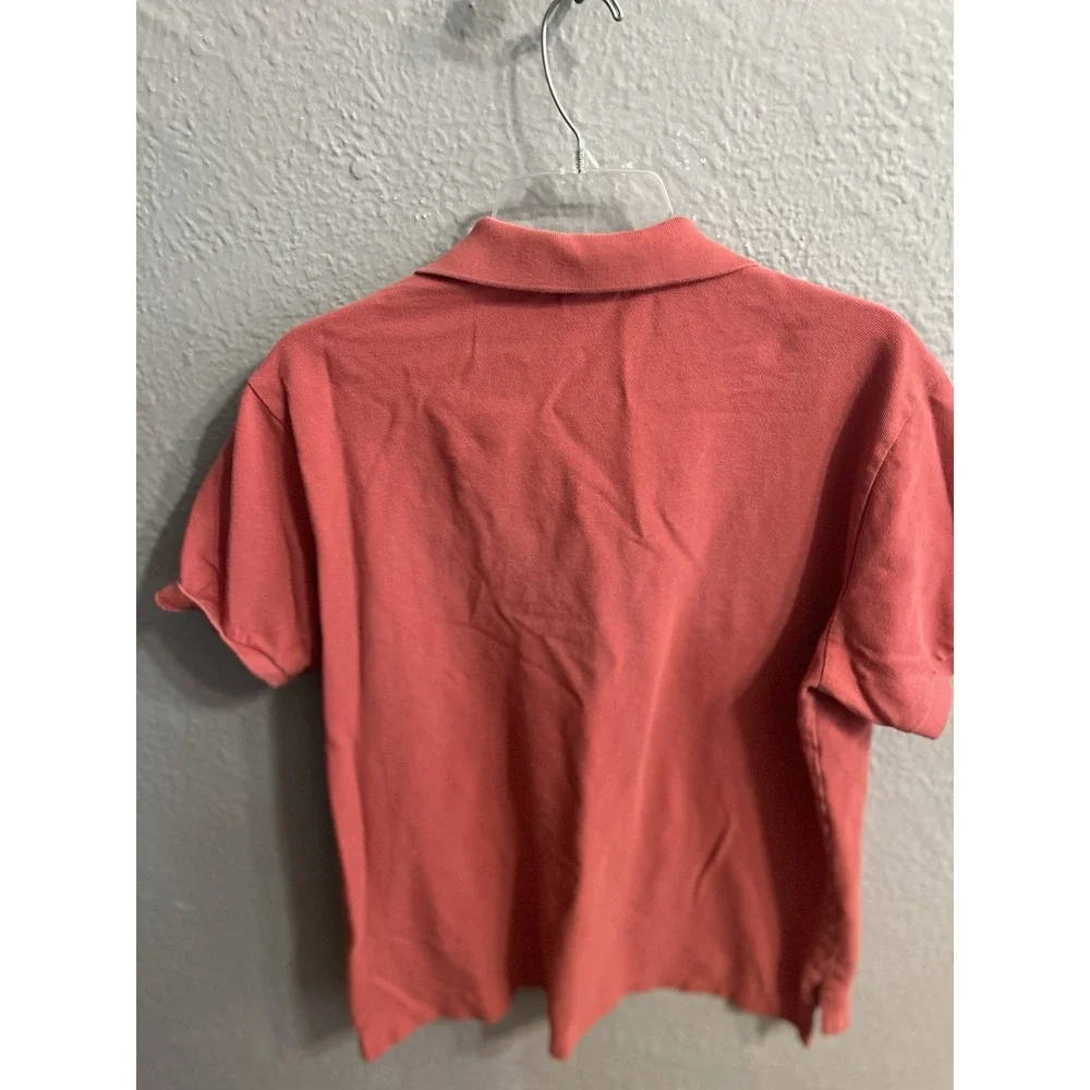 Polo Ralph Lauren Mens  Custom‎ Fit Polo Shirt Salmon Size XL Vintage